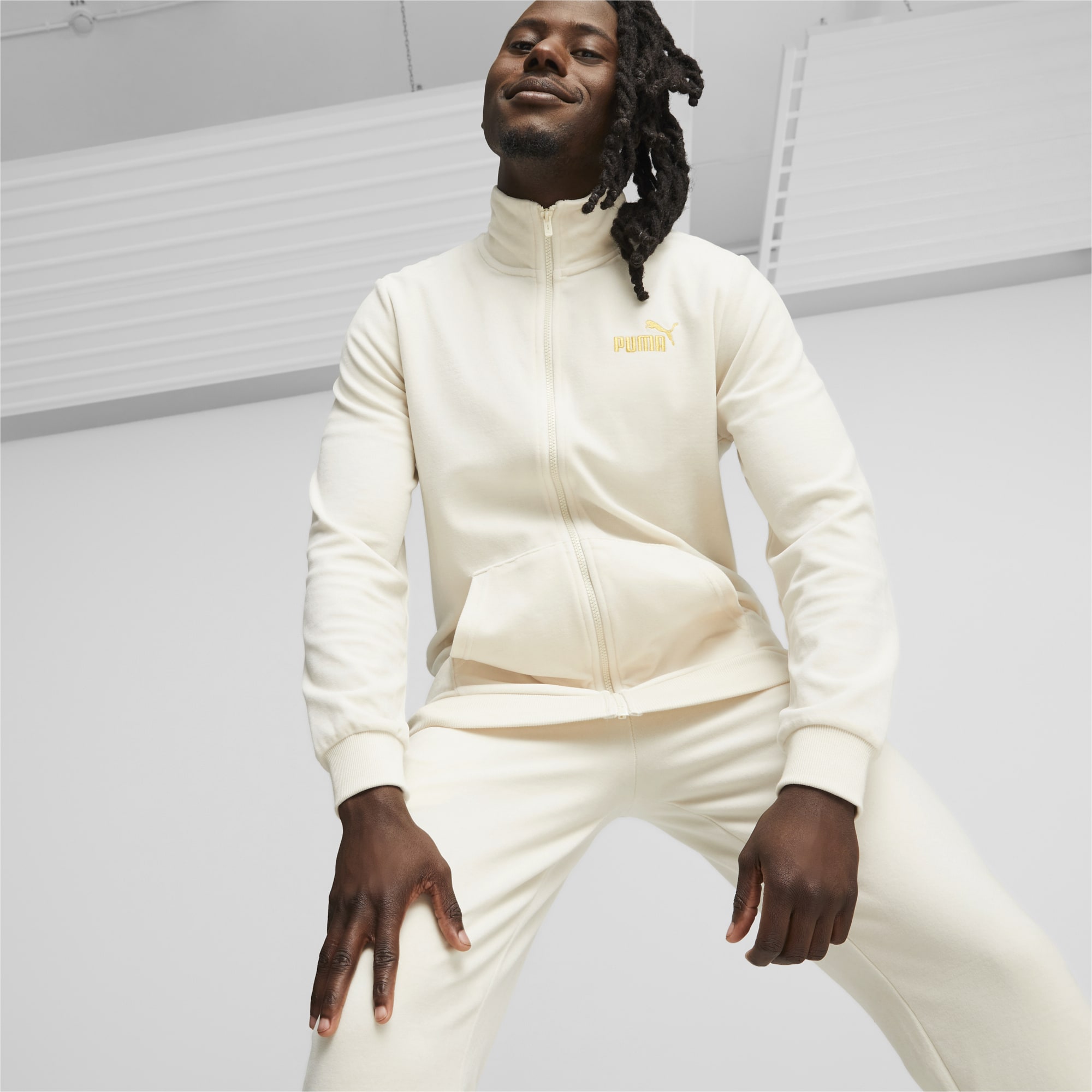 Gold puma hot sale jacket